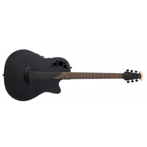 Ovation DS778TX-5 Elite TX Mid Cutaway D-Scale Black Textured, gitara elektroakustyczna 