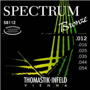 Thomastik (669127) struny do gitary akustycznej Spectrum Bronze - SB 112 - Medium Light .012-.054