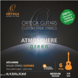 Ortega ATG44NM Atmosphere Green Medium struny do gitary klasycznej