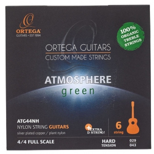 Ortega ATG44NH Atmosphere Green Hard struny do gitary klasycznej