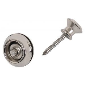 Dunlop Straplok Pak - Dual Design Strap Retainer System 1 Set, nickel + Strap