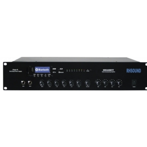 RH Sound MDU-600BT  wzmacniacz radiowzowy100V, 600W, 4 strefY, wbudowany odtwarzacz MP3/USB/SD, bluetooth i tuner FM