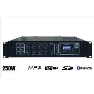 RH Sound DCB-250BC wzmacniacz radiowęzłowy 250W, 6 stref