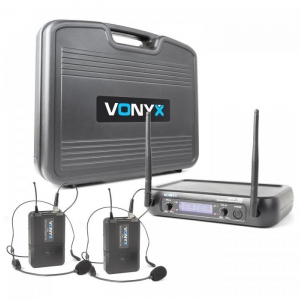 Vonyx WM-73H UHF bezprzewodowy zestaw 2  mikrofonw nagownych