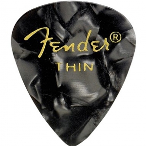 Fender Black Moto, 351 Shape, Thin (12) kostka gitarowa