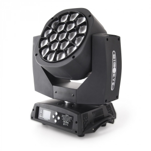 Flash 2x LED GŁOWICA RUCHOMA BIG EYE 19x15W (ZESTAW 2 x głowica + skrzynia)