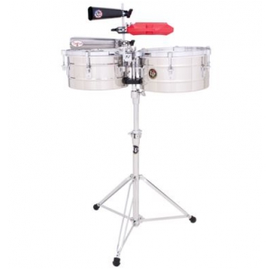 Latin Percussion Timbalesy Tito Puente Stainless Steel 13″/14″