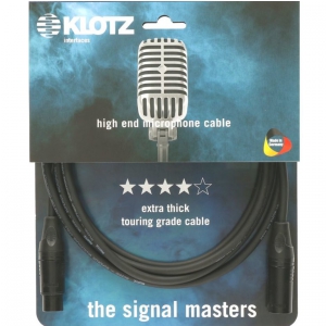 Klotz M2K1FM 0500 przewód mikrofonowy XLR-F - XLR-M 5m, złącza Klotz