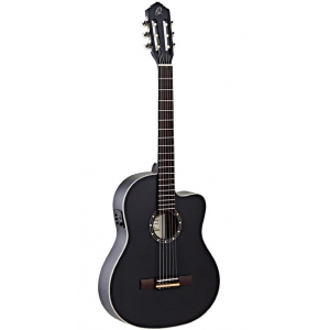 Ortega RCE125SN-SBK Matte Black gitara elektroklasyczna