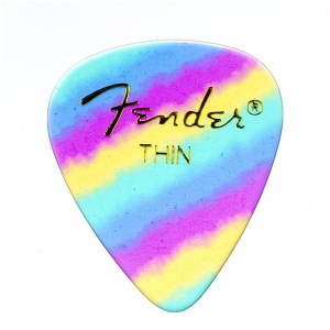 Fender 351 Shape Premium Picks, Thin, Rainbow, 144 Count kostka gitarowa