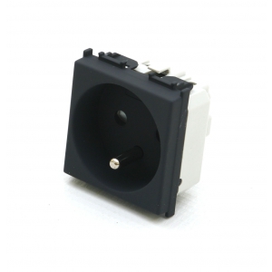 TEM 43 17671 Modul gniazdo 2b+0, czarne