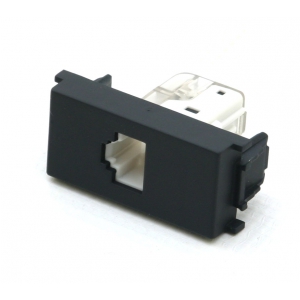 TEM 43 17682 Modul gniazdo komp.kat.5 1M, czarne