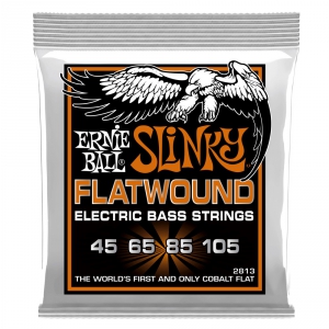 Ernie Ball 2813 Cobalt Flatwound Bass struny do gitary basowej 45-105