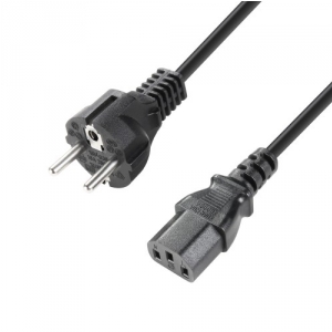 Adam Hall Cables 8101 KA 0050 - Kabel do urządzeń nienagrzewających się CEE 7/7 - C13, 0,5 m