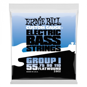 Ernie Ball 2802 Flatwound Bass struny do gitary basowej 55-110