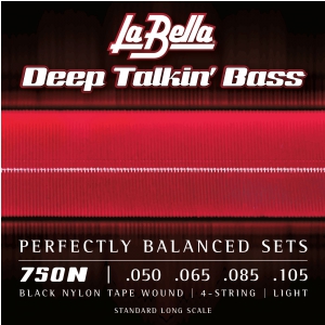 LaBella 750N Deep Talkin Bass Black Nylon struny do gitary basowej 50-105 