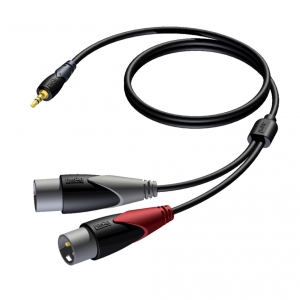 Procab CLA712/3  kabel  mini jack - 2x XLRm, 3m