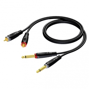 Procab REF631 kabel 2x TS - 2x RCA 3m