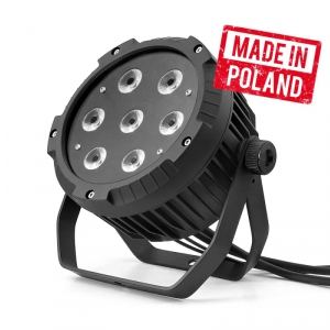 Flash Pro LED PAR 64 7x10W RGBW Alu Cast -IP65- Mk2 - reflektor zewnętrzny, obudowa alu