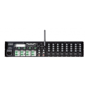 Audac PRE240 przedwzmacniacz, mikser instalacyjny 4 strefy 8 kanałów mikrofonowych + 2 stereo