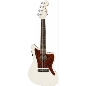 Fender Fullerton Jazzmaster ukulele Olympic White ukulele koncertowe elektroakustyczne