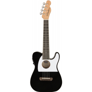 Fender Fullerton Telecaster ukulele Black ukulele koncertowe elektroakustyczne