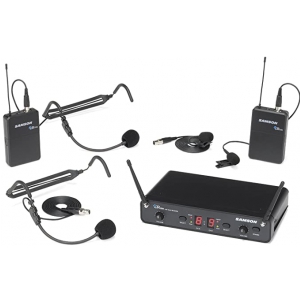 Samson Concert 288 Presentation podw�jny zestaw bezprzewodowy, 2 x mik. nag�owne, 2 x mik, do klapy.518-566 MHz