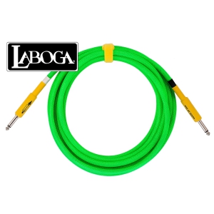 Laboga Way of Sound Green Neon 4m P-P kabel instrumentalny kierunkowy