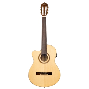 Ortega RCE138-SN-L gitara elektroklasyczna z pokrowcem, leworczna