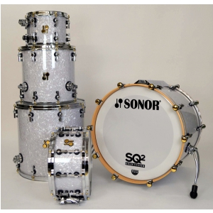 Sonor SQ2 Custom Vintage Beech Shell Set (White Pearl)  22″ x 18″, 10″ x 8″, 14″ x 14″, 18″ x 18″, 14″x7″,  zestaw perkusyjny