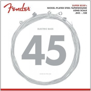 Fender 8250 Bass Strings, Nickel Plated Steel Taper Wound, Long Scale, 8250-5M .045-.130 Gauges, (5) struny do gitary basowej
