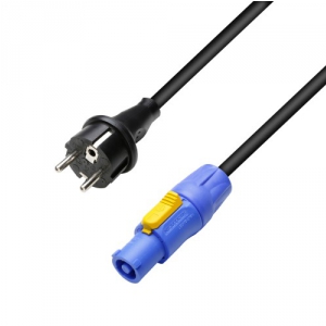Adam Hall Cables 8101 PCON 0500 - Przewód zasilania CEE 7/7 ? Powercon 1,5 mm2 5 m