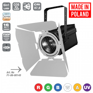 Flash Pro LED Fresnel Lantern ZOOM Mk2 300W 6w1 RGBWA+UV - reflektor teatralny