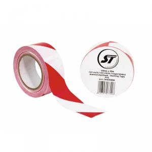 Gaffa 3000582K Marking Tape PVC red/white - tama klejca ostrzegawcza - biao-czerwona