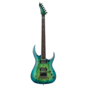 BC Rich Shredzilla Prophecy Archtop Evertune Burl Top Cyan Blue gitara elektryczna