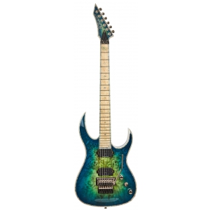 BC Rich Shredzilla Z6 Prophecy Exotic Floyd Rose Burl Top Cyan Blue gitara elektryczna