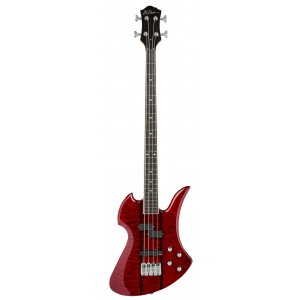 BC Rich Heritage Classic Mockingbird Bass Quilted Maple Top Transparent Red gitara basowa