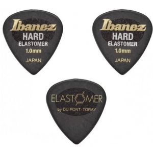 Ibanez BEL16HD10SHBK zestaw kostek gitarowych Elastomer Hazed Black Hard 3 sztuk