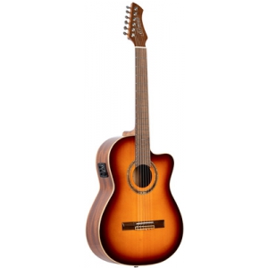 Ortega RCE238SN-FT gitara elektroklasyczna z pokrowcem