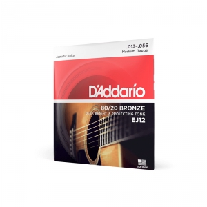 D′Addario EJ-12 struny do gitary akustycznej 80/20 bronze 13-56
