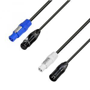 Adam Hall Cables 8101 PSDT 0150 N - Przewd zasilajcy / DMX - NAC3FCA - NC3FXX-BAG / NAC3FCB - NC3MXX-BAG, 1.5 m