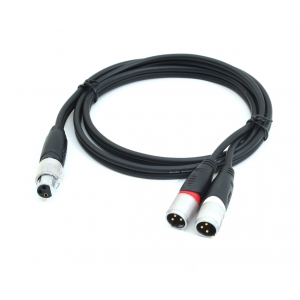 Procab REF735 kabel XLRf -> 2x XLRm 1,5m