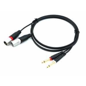 Procab REF708 kabel 2xXLRm-2xjack 1,5m