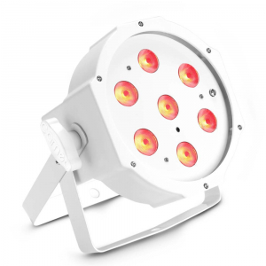 Cameo FLAT PAR TRI 3W IR WH - Lampa PAR 7x3W TRI Colour FLAT LED RGB w białej obudowie