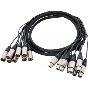 ProSnake 81831-10 kabel multicore, 8 kana��w 10 m, z��cza neutrik XLR-M, XLR-F