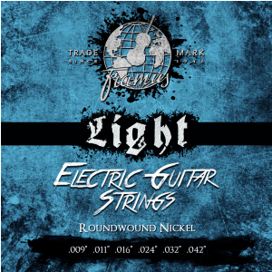 Framus Blue Label struny do gitary elektrycznej, Nickel-Plated Steel - Light, 009″-042″