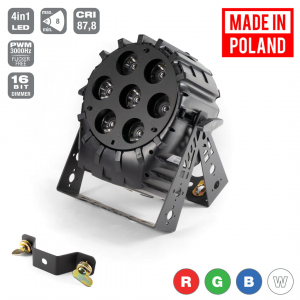 Flash Pro LED PAR BEAM 64 7x10W RGBW 4in1, BEAM ANGLE 8° SHORT mk2 reflektor LED