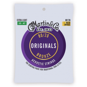 Martin MA170 Authentic Extra Light 80/20 struny do gitary akustycznej 10-47