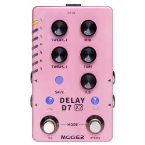 Mooer D7 X2 Digital Stereo Delay efekt gitarowy