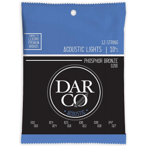 Martin D200 Darco Acoustic Light 92/8 Phosphor Bronze struny do gitary akustycznej dwunastostrunowej 10-47